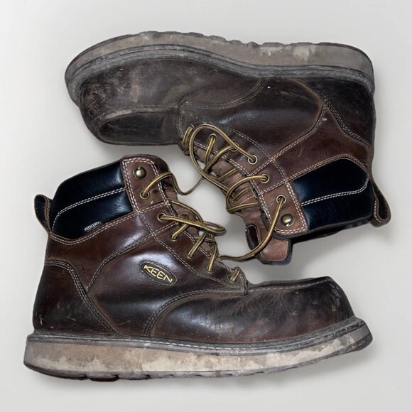 Used KEEN Men’s 12 D Cincinnati 6” Waterproof Carbon Toe Work Boots 1023222 - Picture 1 of 8